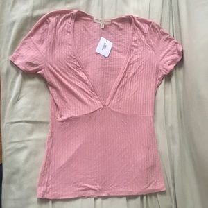 NWT! Truly Madly Deeply Los Angeles Mauve Tee, Sm